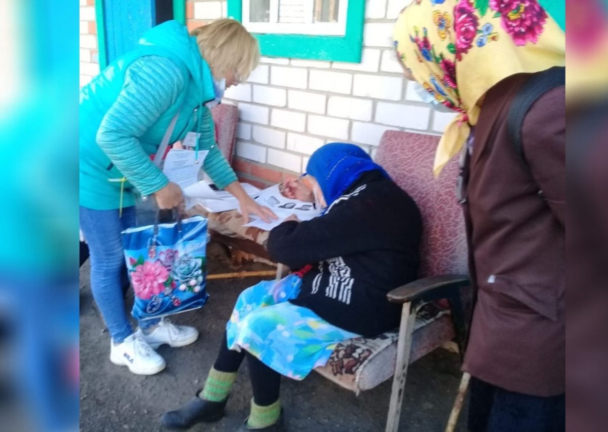 Старожилы села Абызово проголосовали дома